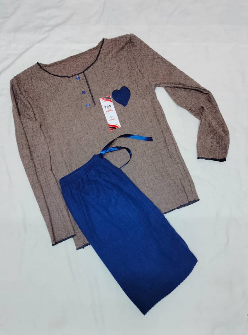 بيجامة نسائية القلب